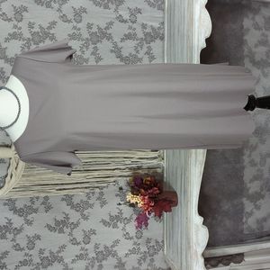 42POPS scalloped trim shift dress